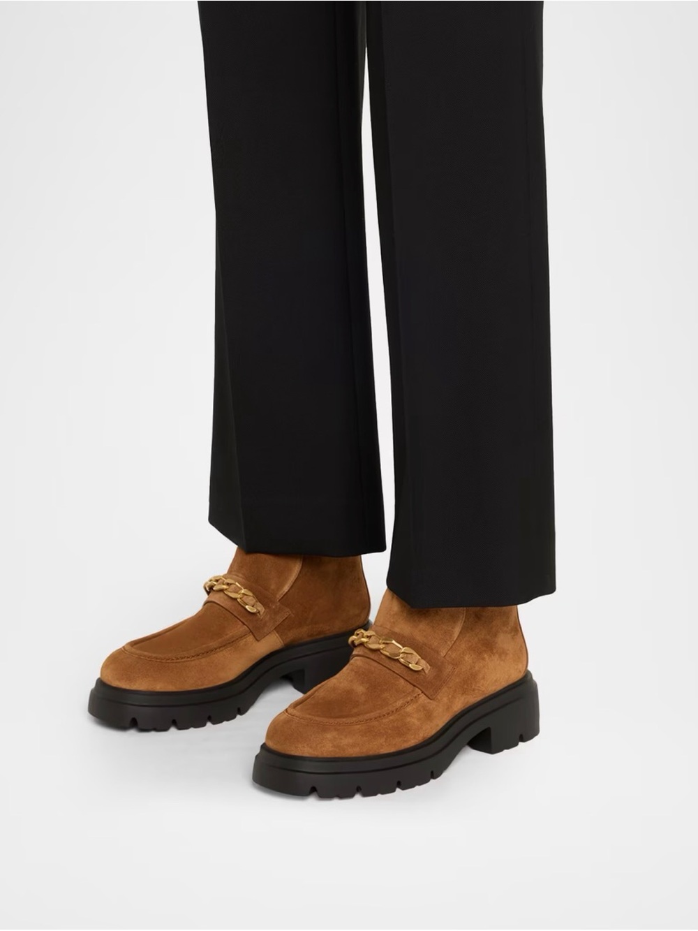 Stuart Weitzman Soluxe Hudson Chukka Bootie Suede Loafers Size 10